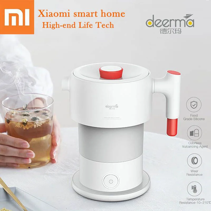 

Xiaomi Deerma Folding Electric Water Kettle 0.6L Portable Handheld Auto Power-Off Protection Electric Water Flask Pot Smart Home
