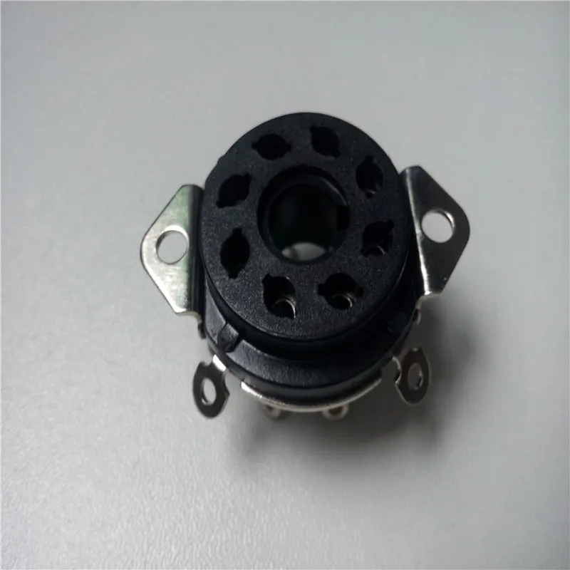 

9pcs bakelite tube socket GZS8-A 8 pin seat tube socket silver foot outlet for KT88 EL34