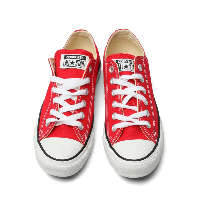 red women's converse shoes