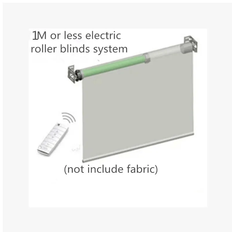 

1M Width Elecric Customizable Rolling Blinds System with Original Dooya Tubular Motor DM35S/35R Smart Home Automation