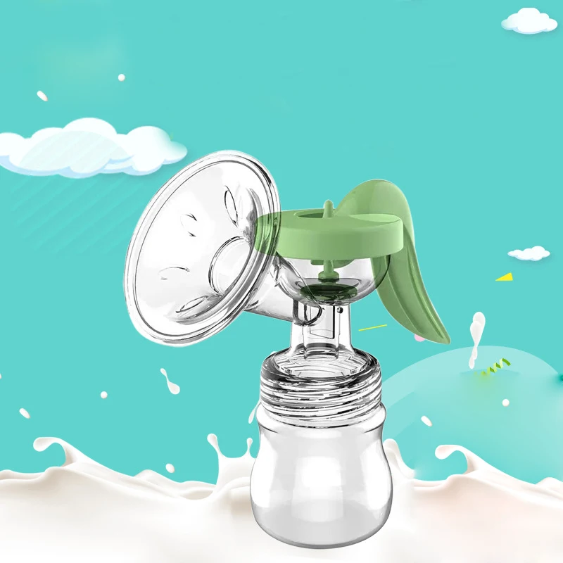 

Easy to carry Milk feeder Postpartum breast milk Big suction Manual Environmental friendly material Breast pump Milk and milking