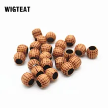 WIGTEAT волосы оплетка Dread дредлок бусины кольца для причесок плетение 7 мм отверстие аксессуары для волос