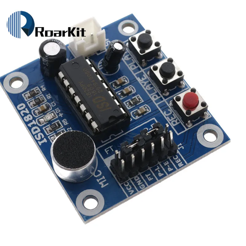 ISD1820 записывающий модуль голосовой модуль Голосовая плата телефонная Модульная плата с микрофонами+ громкоговоритель для arduino