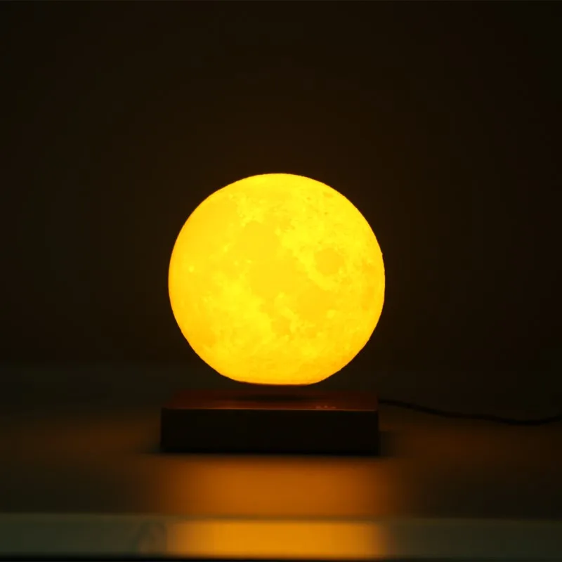 

15CM Maglev Floating Led Table Light 3D Moon Touch Night Lamp for Children Kids Baby Gift Decorative Bedside Bedroom Living Room