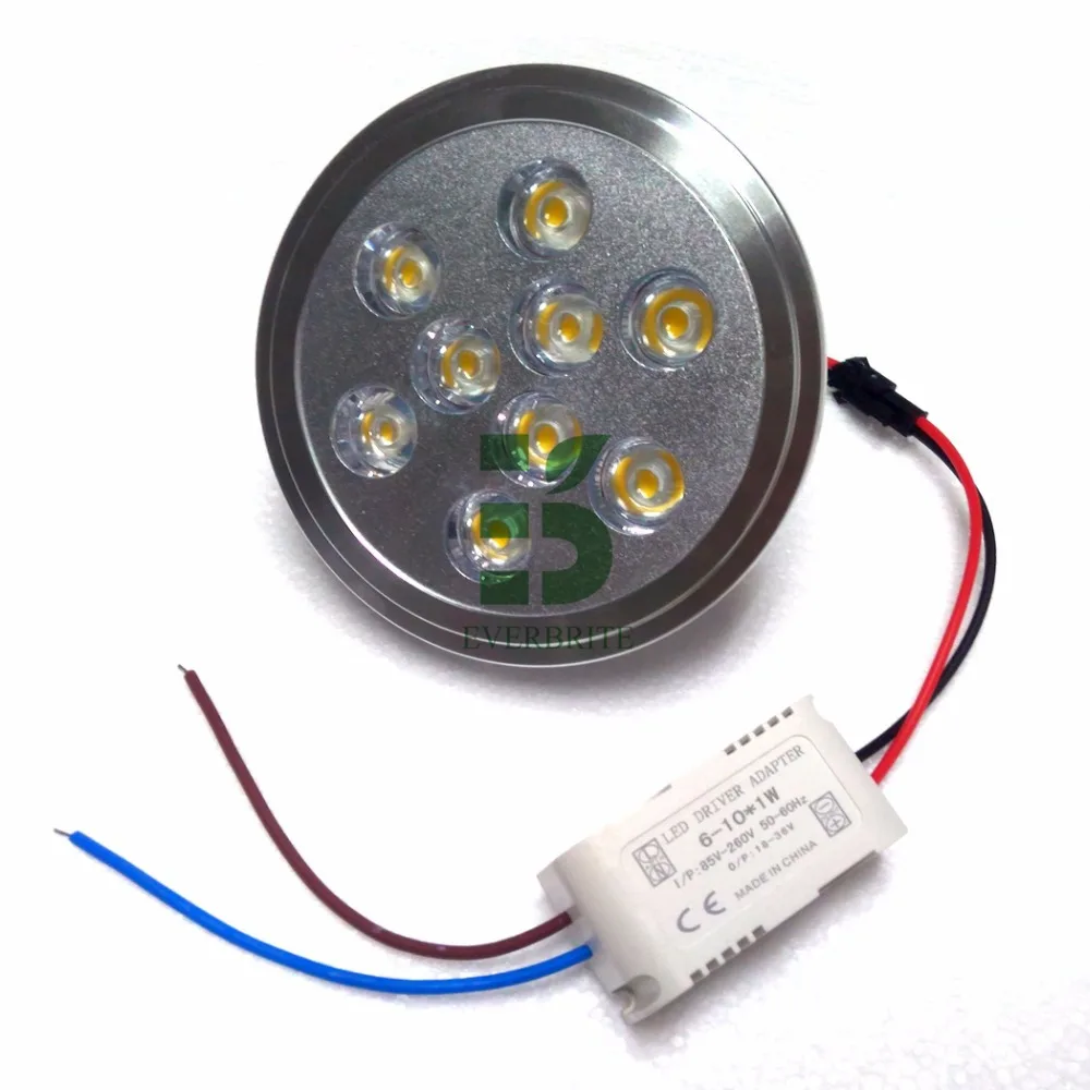 

12W AR111 LED Spotlight Dimmable 110V Warm white / Cold white Aluminum led ceiling lamp Replacement of  75W Halogen Lamps