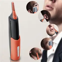Волос в носу триммер для стрижки Электрический Борода, брови бритья средство для удаления волос устройства Батарея питание Для мужчин Для