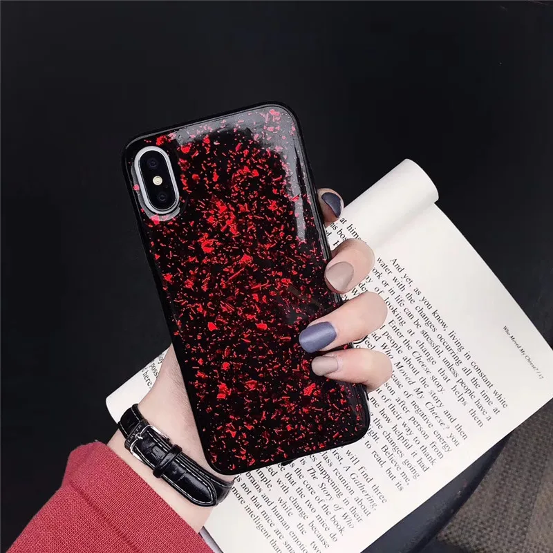 

Glitter Foil Phone Cases for Iphone 7 8 6 6S Plus X 10 Back Cover Soft TPU Coque Capa for Iphone Xs Max Xr Case Bling Fundas