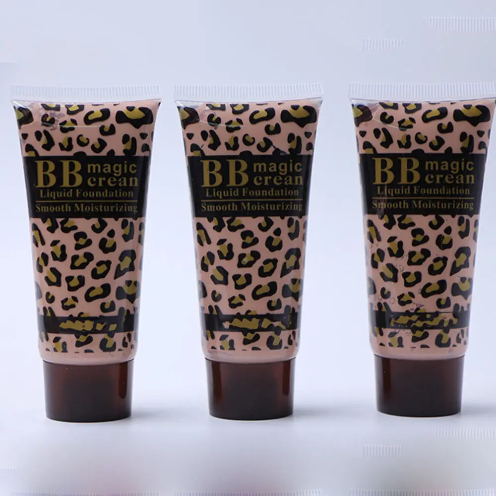 dark skin color Магия 40 г Леопард увлажняющая Жидкая Основа тени BB крем 3 цвета выбор - Цвет: dark skin color