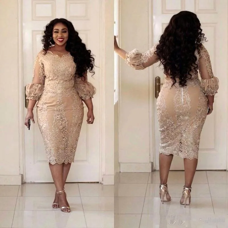2019 New Designer Champagne Plus Size Mother Of The Bride Dresses