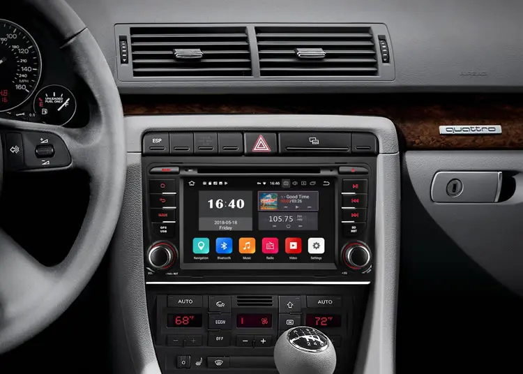 Top 7" Android 8.0 Oreo OS Car DVD Multimedia GPS Radio for Seat Exeo 2009 2010 2011 2012 2013 with Split Screen Mode Support 11