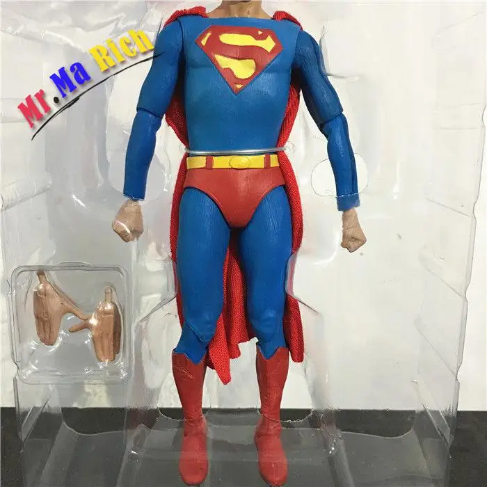 Neca Dc Comics Superman Christopher Reeves Superhero 7" Action Pvc Figure Ib