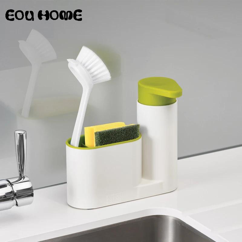 المطبخ الحمام متعددة الأغراض الصابون السائل المنظفات صندوق تخزين رفوف أصحاب سطح المكتب طبق القماش الإسفنج فرشاة استنزاف تخزين الرف