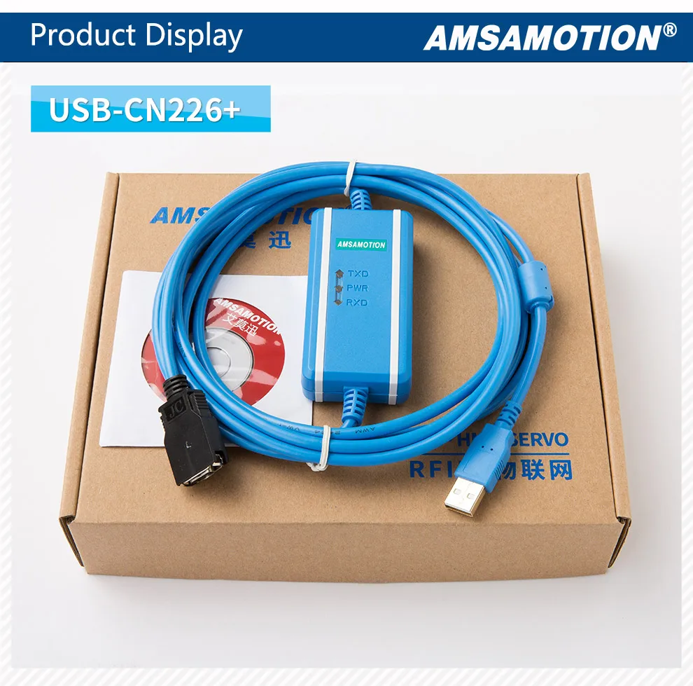 Подходит Omron CS/CJ/CQM1H/CPM2C ПЛК кабель для программирования USB-CN226+ линия загрузки данных