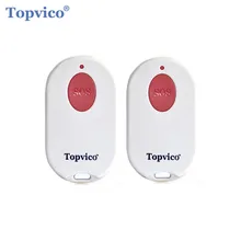 Topvico 2 шт тревожная кнопка SOS RF 433 МГц Аварийная кнопка для пожилых людей брелок для ключей контроллер для пожилых людей GSM wifi домашняя сигнализация