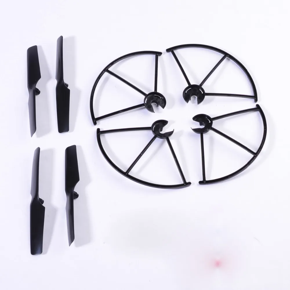 

JXD 509G 509V 509W RC Quadcopter Drone Spare Parts: Propellers Props + Propeller Blades Protection Guard Cover Ring