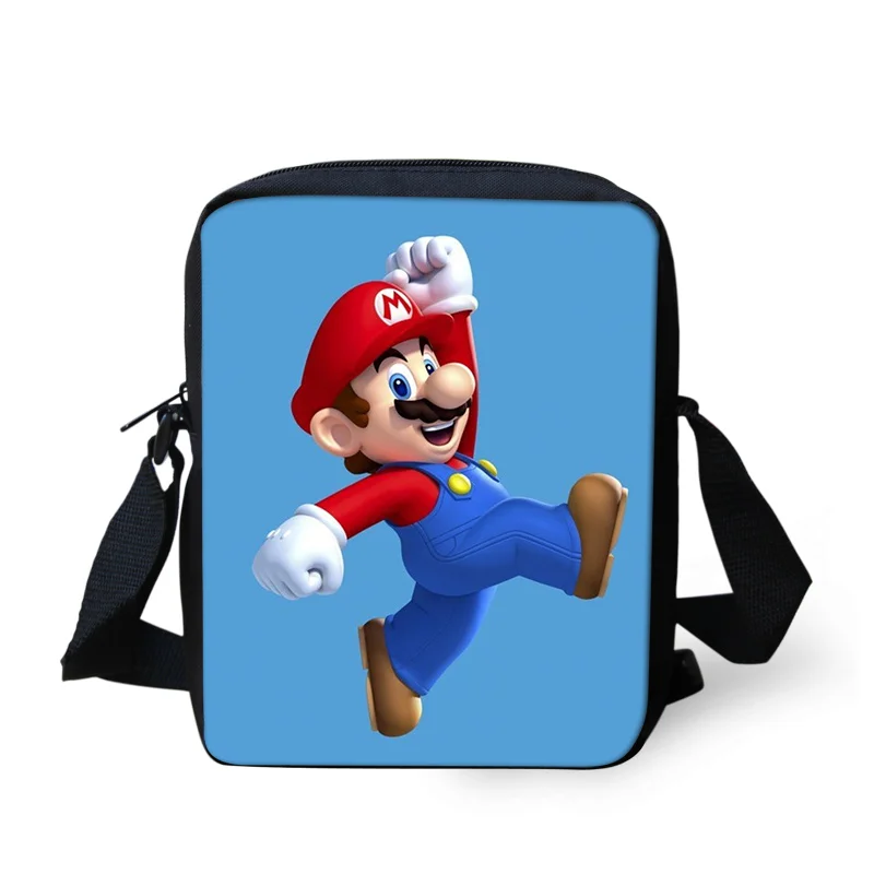 

2019 super mario bros school bag Handbags Messenger Bags mini Bookbag Crossbody Bag Schoolbag Daily Shoulder Bag Casual Satchel