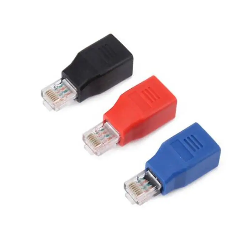 

High-Quality RJ45 M/F Crossover Adapter Male to Female Crossed Ethernet Cable Adaptor