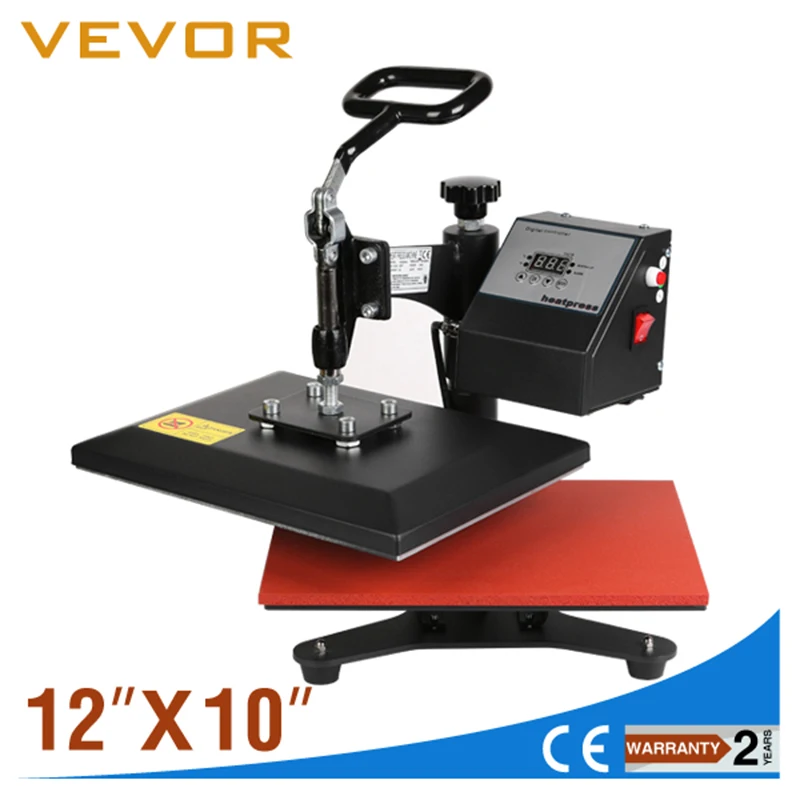 

Semi-automatic HEAT PRESS MACHINE T-SHIRT SUBLIMATION PRINTER TRANSFER 12"X10" PRESSING