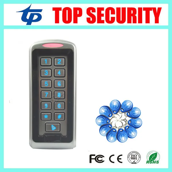 

Good quality surface waterproof RFID card metal access control system with weigand in/out 125KHZ ID card door access controller