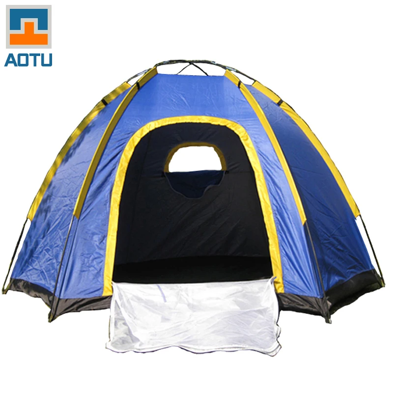 

AOTU Outdoor Camping Tent 3-4 Persons Family Tent UV-resistant Beach Tent Outdoor Travel Beach Portable Rainproof Camping Tents