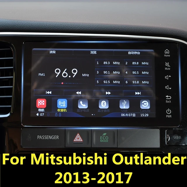 For Mitsubishi Outlander 2013 2017 Car styling Navigation Tempered