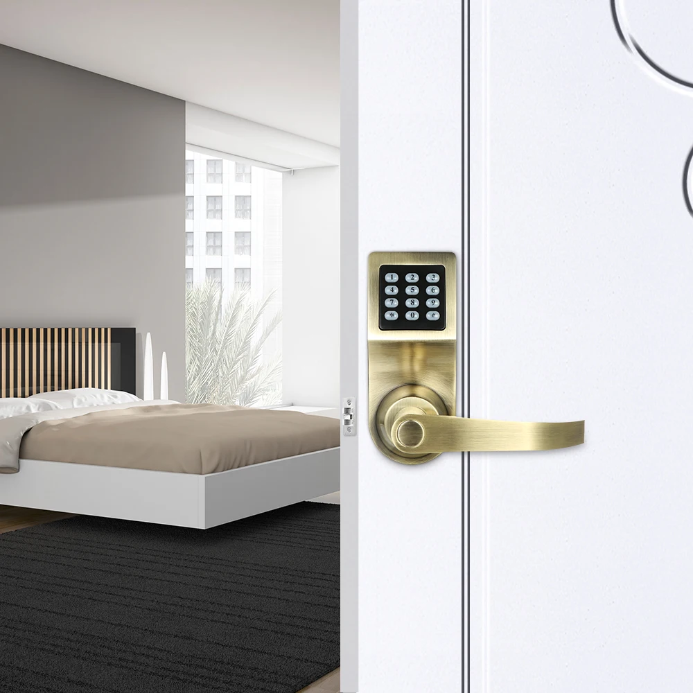 4 в 1 Электронный Keyless дверной кодовый замок разблокировать пароль+ RF карты+ пульт Управление+ механический ключ безопасности дома