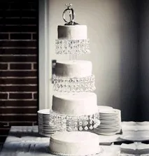 

3 layer transparent crystal cake stand, wedding birthday party preferred model, free shipping