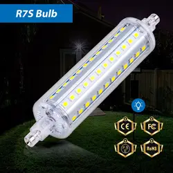 Светодиодный индикатор R7S 78 мм кукурузы лампочки r7s 118 мм светодиодный Light Tube 220 V ампулы светодиодный 5 W 10 W 12 W 15 W прожектор высокой Мощность