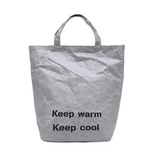 Grocery Tote Environmental Protecting Paper Reusable Shopping Bags Lightweight Handbag for Women Popular