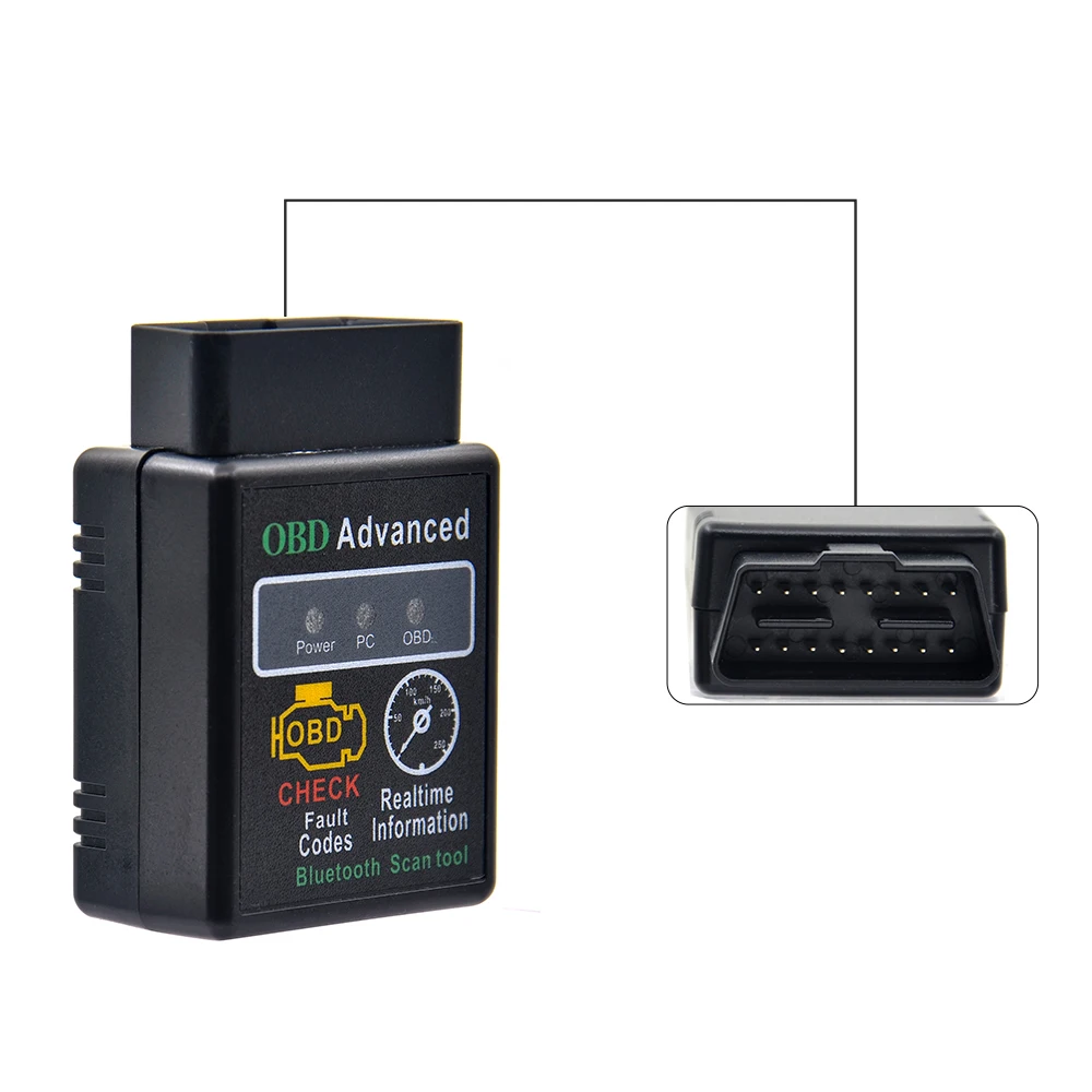 Автомобильный диагностический сканер ELM 327 HHOBD OBD2 V1.5 25k80 V2.1 ELM327 Bluetooth интерфейс