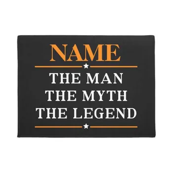 

Personalized Name The Man The Myth The Legend Doormat Home Decoration Entry Non-slip Door Mat Rubber Washable Floor Home Rug Car