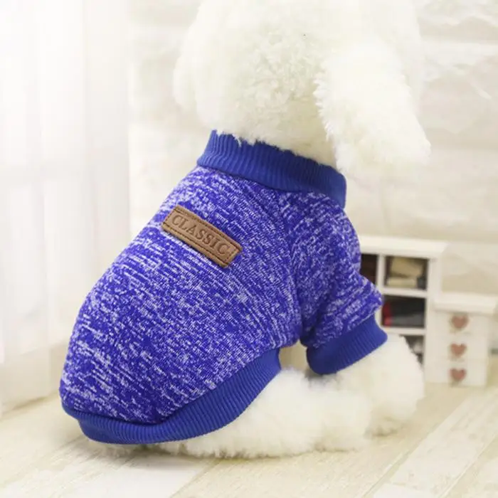 Cute Dog Puppy Clothes Outfit Pet Cat Jacket Coat Winter Warm Soft Sweater For Small Dogs Store