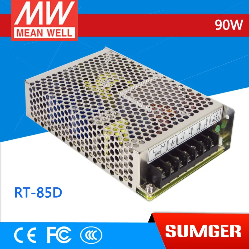 

[Freeshiping 6Pcs] MEAN WELL original RT-85D meanwell RT-85 90W Triple Output Switching Power Supply