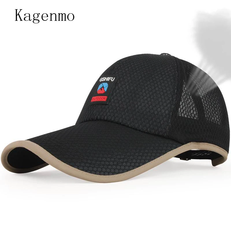 

Kagenmo new brand unisex Sunscreen sun-shading cap hat male summer outside mesh baseball cap breathable sun hat