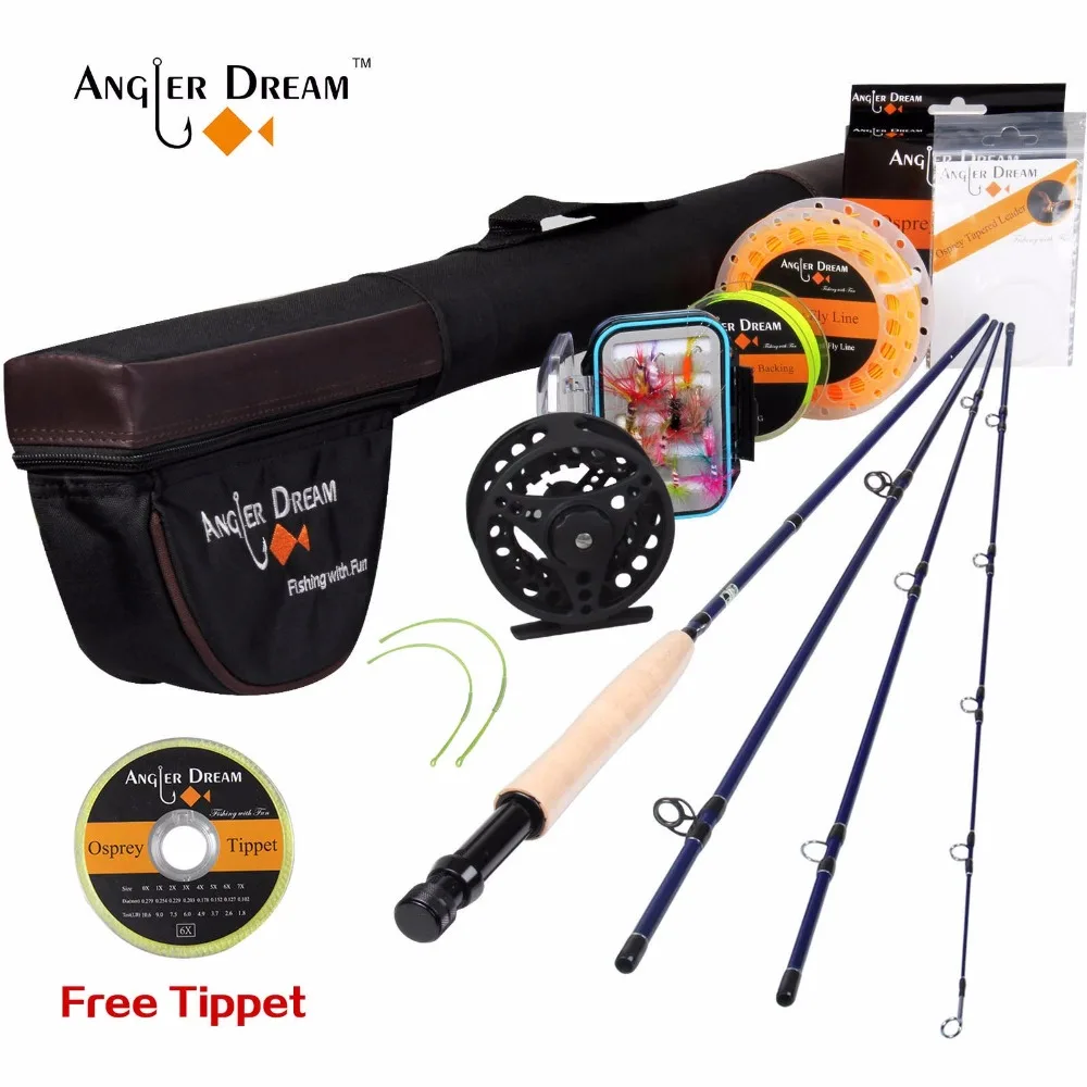 pesca pólo 3 4wt conjunto carretel de