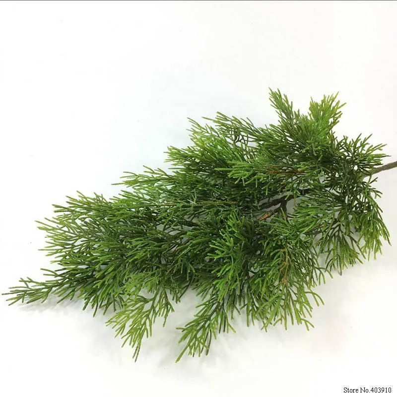 Hojas de aguja de pino de hoja de 谩rbol de cipr茅s verde Artificial Rama de Navidad boda hogar Oficina Decoraci贸n de Hotel Hojas de aguja de pino de hoja de 谩rbol de cipr茅s verde Artificial Rama de Navidad boda hogar Oficina Decoraci贸n de Hotel