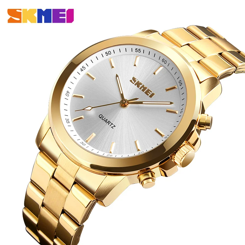 SKMEI Bluetooth Luxury Quartz Watch Men Stainless Steel Classic Business Waistwatches APP Reminder SOS Help Multifunction Watchs