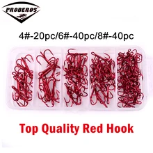 100 шт./кор. рыболовные снасти 4#-20 шт.+ 6#-40 шт.+ 8#-40 шт. рыболовные крючки высокого качества тройные Крючки