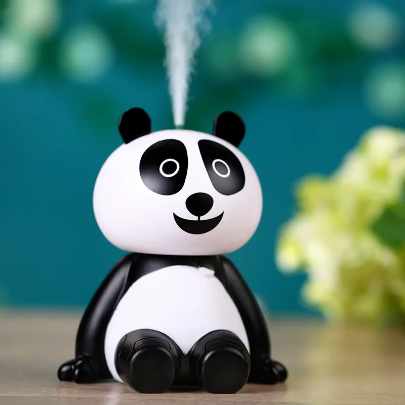 

Panda Shape Mini Household USB Ultrasonic Air Humidifier Aroma Oil Diffuser DC5V 120ML Car Air Humidifier