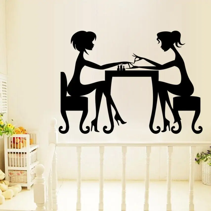 Home Decor Girl Nails Vinyl Decal Fancy Art Home Decor Wall Stickers wall sticker Home Deco mirror AU1 Home Decor Girl Nails Vinyl Decal Fancy Art Home Decor Wall Stickers wall sticker Home Deco mirror AU1
