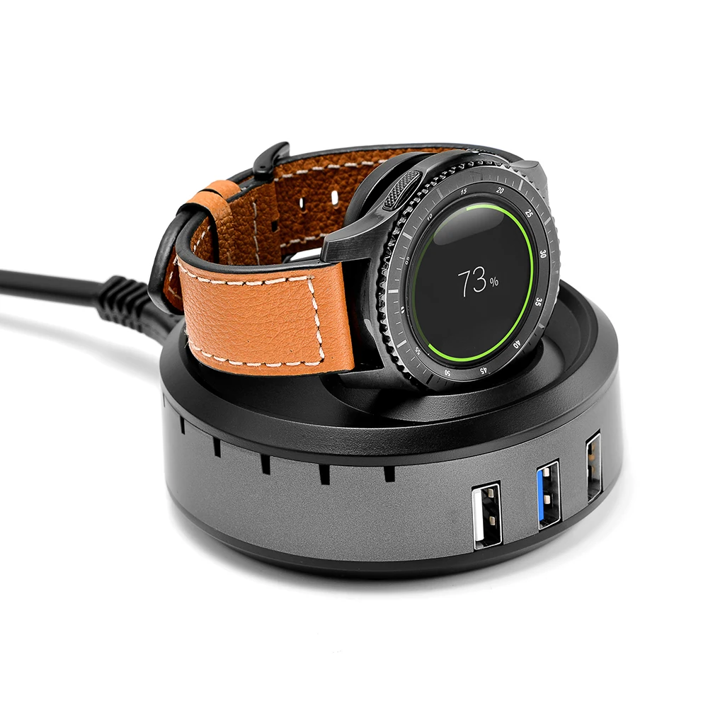 Подставка для беспроводной зарядки Gear S3 Настольная зарядная док станция с 3