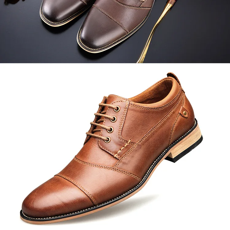 Г. Новые весенние Мужские модельные туфли мужская деловая обувь ручной работы из натуральной кожи свадебные туфли мужская обувь на шнуровке, большие размеры
