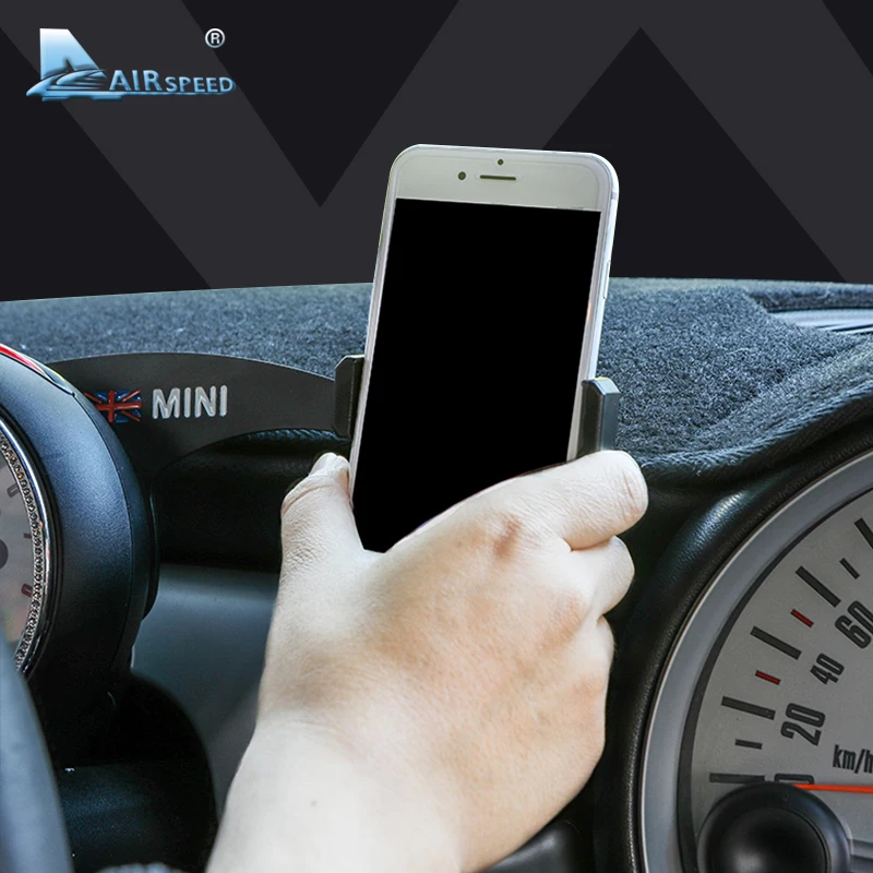 

Airspeed Union Jack Bracket Car Phone Holder Steering Wheel Rear Phone Mobile Mount for Mini Cooper F60 Countryman Accessories