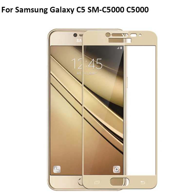 Black-Full-Cover-Tempered-Glass-For-Samsung-Galaxy-C7-C-7-SM-C7000-C-7000-Screen (4)