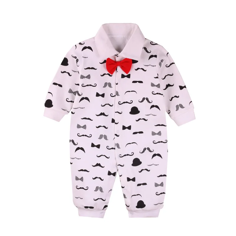 Baby Boy Girls Clothes Long Sleeve Cartoon Rompers 0-1Y