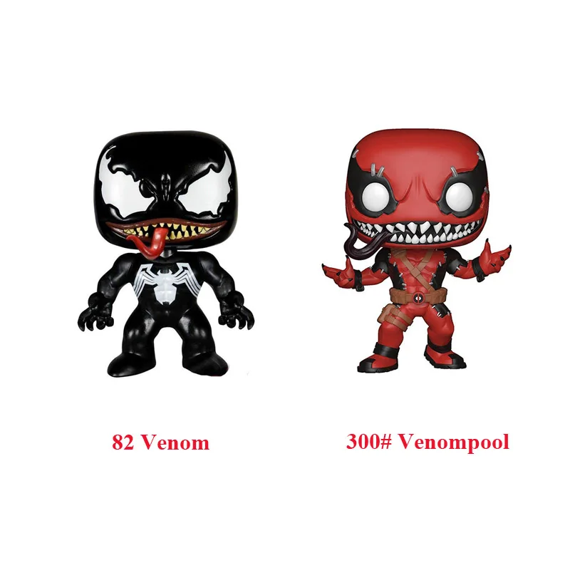 

Movie Avengers Spiderman Venom VS Venompool Red 300# Champions Black Venom Action Figure Vinyl Doll Model Toy for Collection