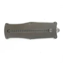 FH-20033 на заказ ваш логотип растягивающаяся расческа из нержавеющей стали Расческа с кнопкой нажатия карманная расческа мужской брелок Металлическая Расческа длина 9,5 см