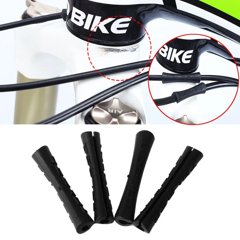 5 шт. велосипедный кабель резиновый защитный рукав для переключения труба тормозной магистрали сверхлегкий MTB велосипедная Рама Защитные кабельные направляющие