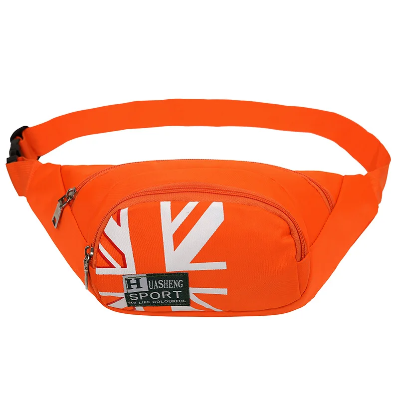 Высококачественная сумка для путешествий с рисовым флагом поясная сумка Bananka Водонепроницаемая Противоугонная Мужская и женская прогулочная альпинистская лента для живота - Цвет: Оранжевый