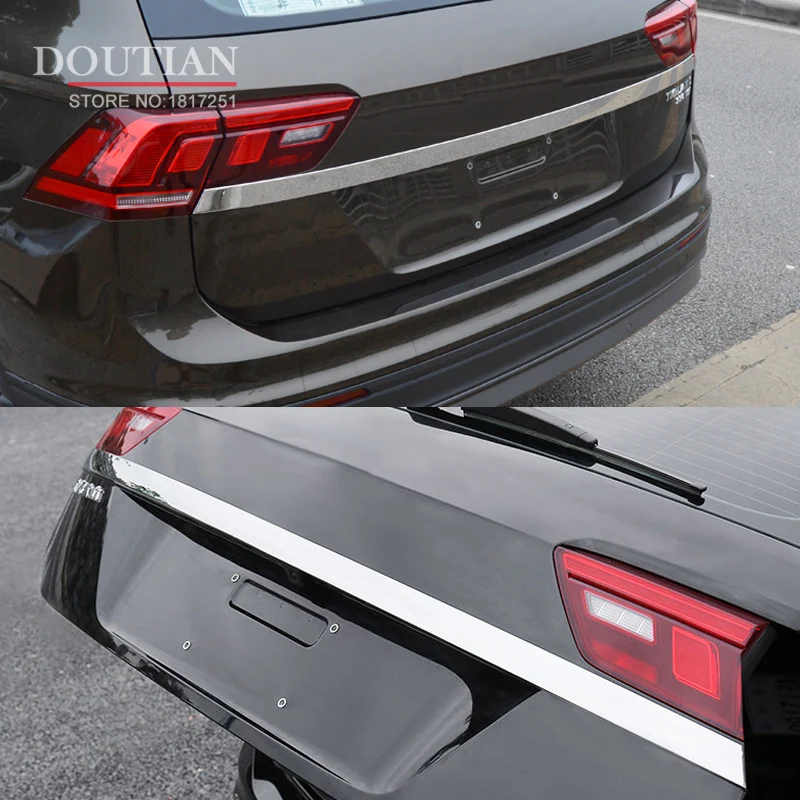 Аксессуары для VW TIGUAN MK2 2017 2018 2019 2020 дверная наклейка из нержавеющей стали задняя